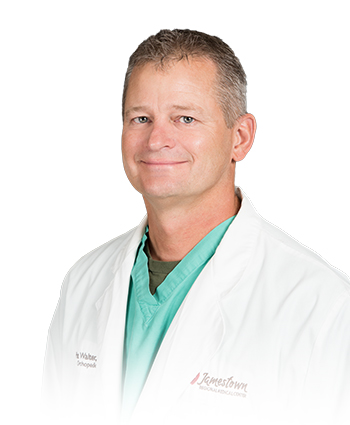 Image of Patrick Walter, JRMC orthopedic physician assistant. Walters joined the JRMC team in 2016. His experience includes a Master’s Degree in Exercise Physiology.