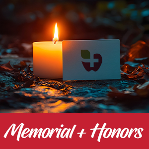 Image of candle and card