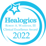 Logo of Healogics: Robert A. Warriner, III Clinical Excellence Award 2022.