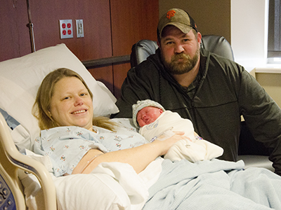 First baby of New Year born to New Rockford couple