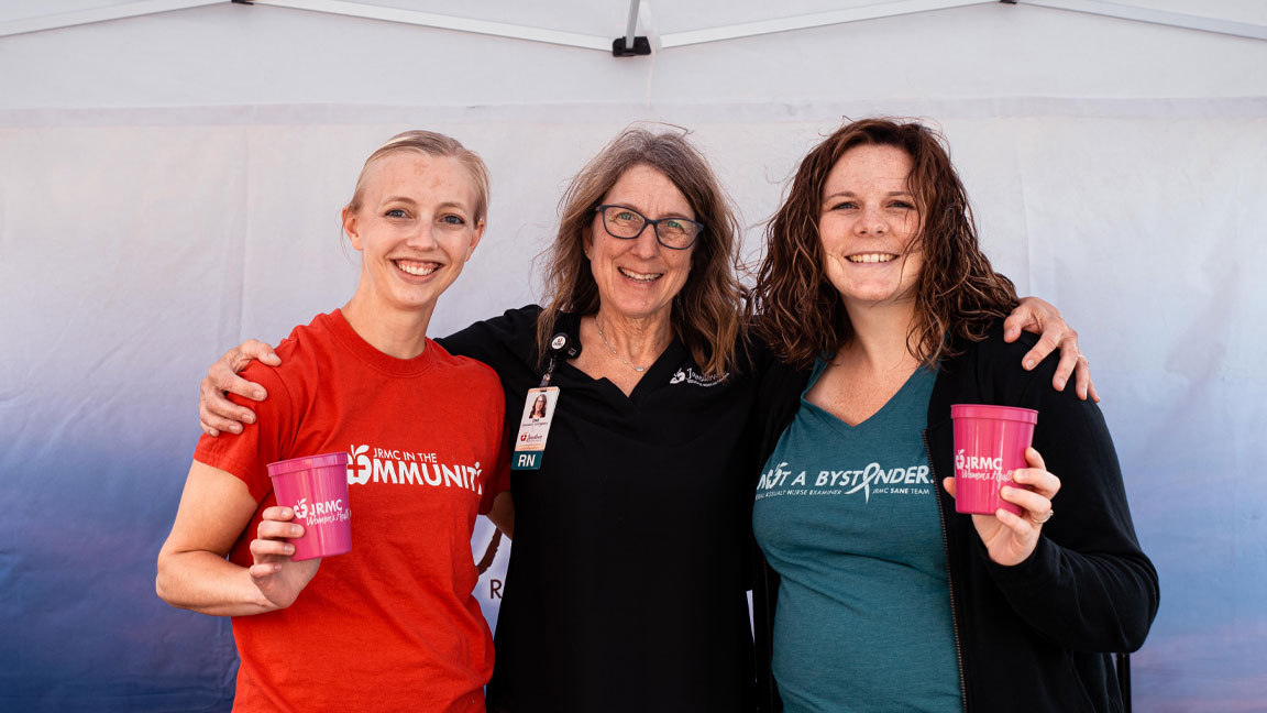 Image of Kayla Willer, Deb Falk and Makenzie Breitbach