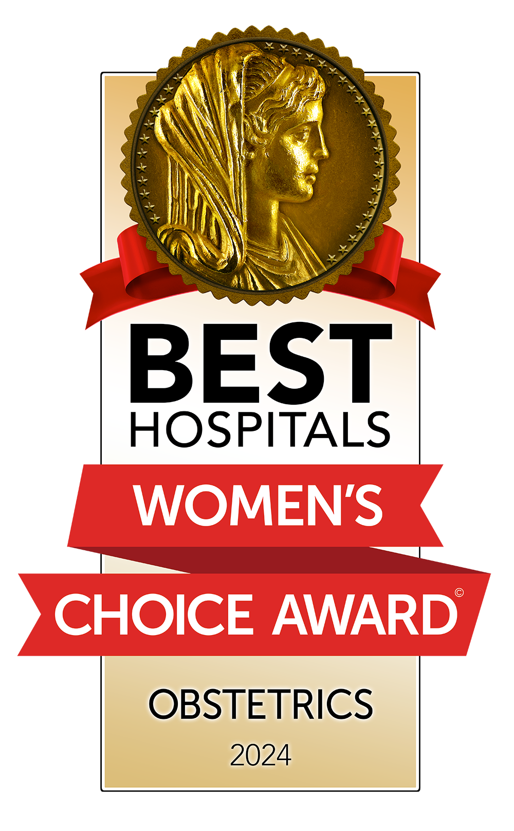 Best Hospitals Women's Choice Award Obstetrics 2024 logo