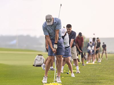 Image of golfers