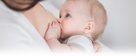 Image of baby breastfeeding