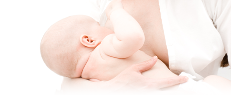 Image of baby breastfeeding