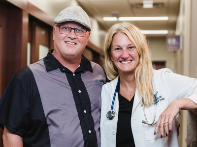 Image of Jeremy Gray and Dr. Shelby Terstriep