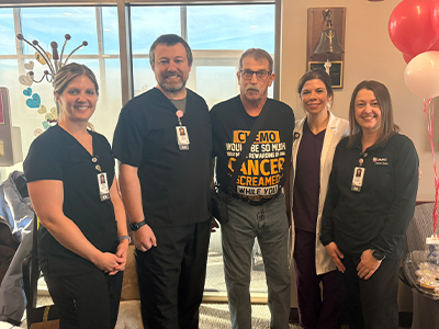 Image of Dan Fiebiger and JRMC care team