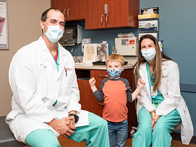 One Jud boy is brace-free after breaking his arm in June and a few appointments with Orthopedic Surgeon Dr. Timothy Volk.