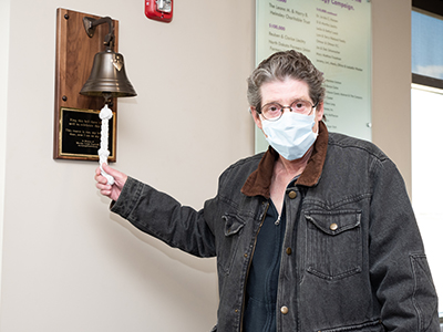 Bill Beals, New Rockford, N.D., graduated from the JRMC Cancer Center after 18 months of treatment. Doctors diagnosed him with lung cancer in 2018.