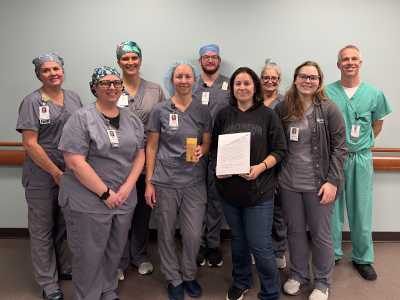 Image of Tracy Wolk and JRMC Surgery Center team