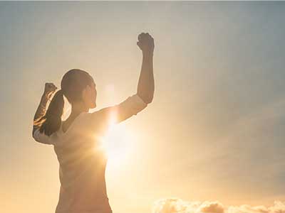 Image of woman celebrating