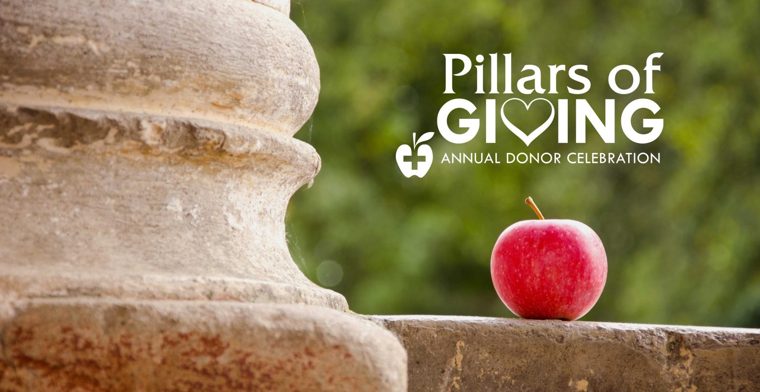 image of apples and pillars