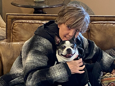 Image of Sam Scott and dog Maggie
