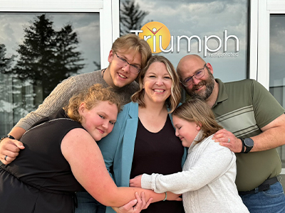 Image of 2024 SHERO recipient, Ann Ede and her family.