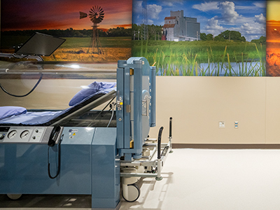 Image of hyperbaric treatment chamber