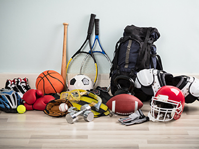 Image of sports equipment used by athletes to help them avoid joint pain or injuries